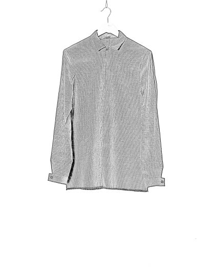 M.A Macross Maurizio Amadei Men Fitted Shirt H102 LCES Herren Hemd Linen Cotton Elastan dark blue stripes black hide m 1