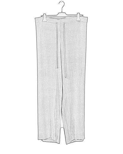 MA Macross Maurizio Amadei women PW444 VSTR Wide Outer String Pants Damen Hose viscose gold brown hide m 1