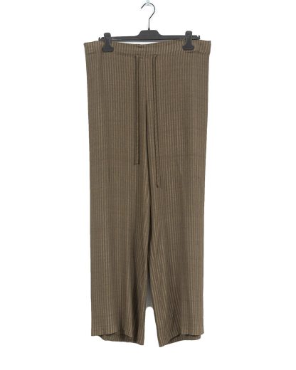 MA Macross Maurizio Amadei women PW444 VSTR Wide Outer String Pants Damen Hose viscose gold brown hide m 2