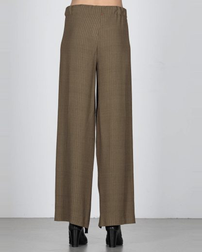 MA Macross Maurizio Amadei women PW444 VSTR Wide Outer String Pants Damen Hose viscose gold brown hide m 5