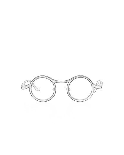 m.a macross maurizio amadei OO300 ORN One Piece round glasses brille sonnenbrille genuine horn black hide m 1