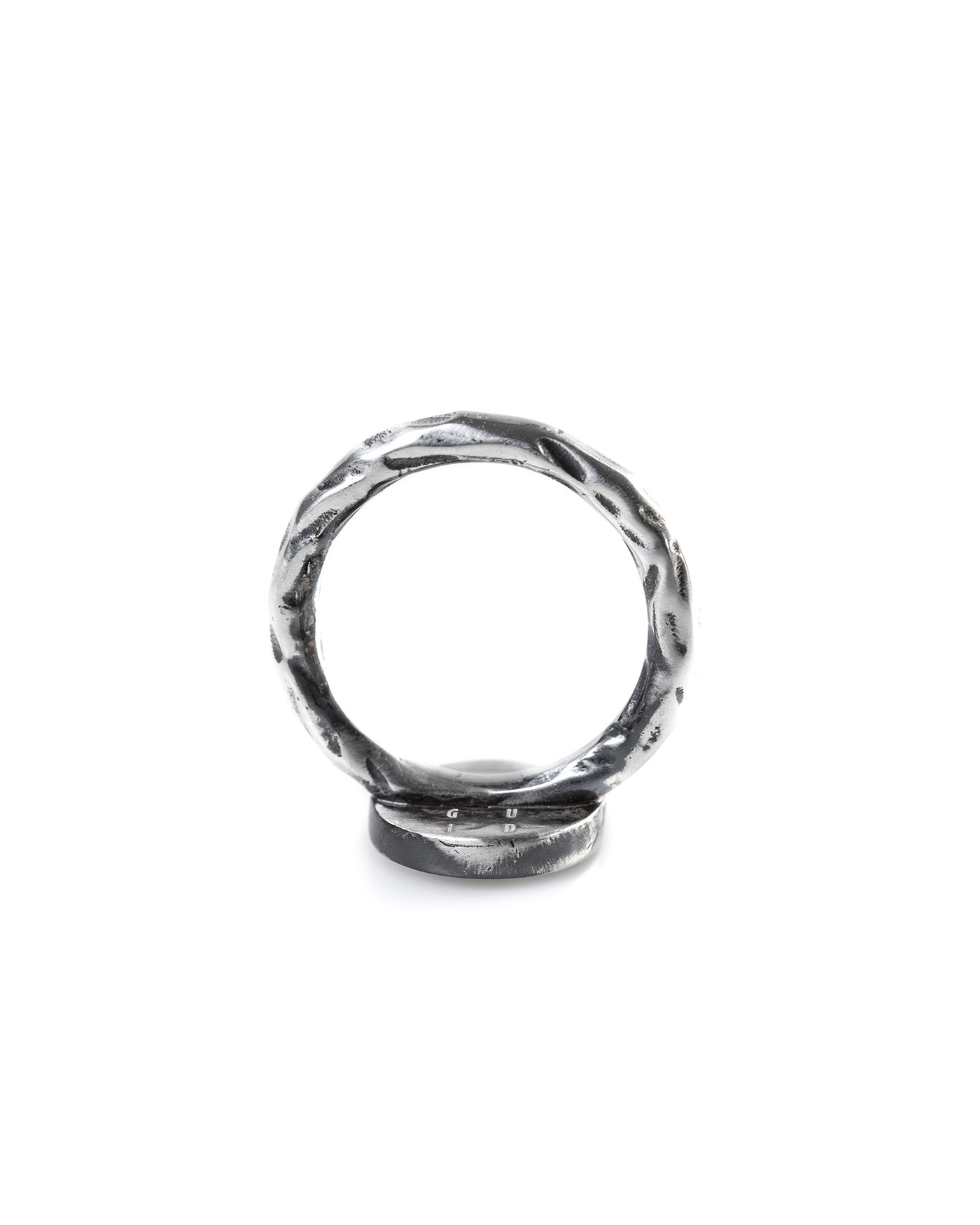 GUIDI women G AN03 Ring black leather 925 sterling silver hide m 2 GUIDI women G AN03 Ring black leather 925 sterling silver hide m 2
