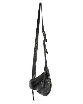 hide-m | LEON EMANUEL BLANCK Dealer Bag, black python