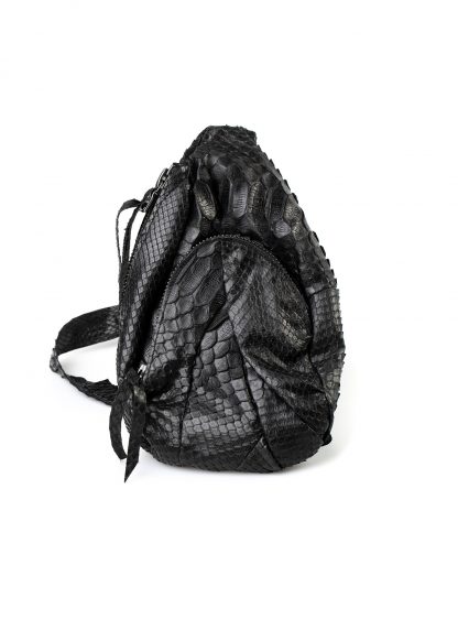 LEON EMANUEL BLANCK distortion dealer bag men women tasche DIS M DBS 01 python leather black hide m 3