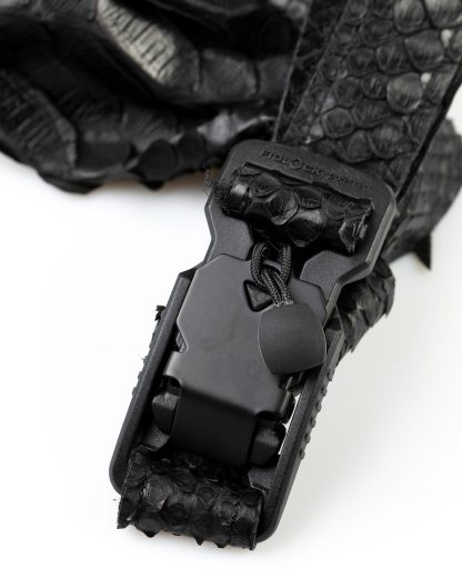 LEON EMANUEL BLANCK distortion dealer bag men women tasche DIS M DBS 01 python leather black hide m 7