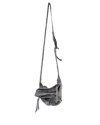LEON EMANUEL BLANCK distortion dealer bag men women tasche DIS M DBS 01 python leather dark grey hide m 2 web