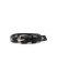 M.A macross Maurizio Amadei A F3B1 small silver cross ultra skinny Wristband bracelet cow leather black hide m 2