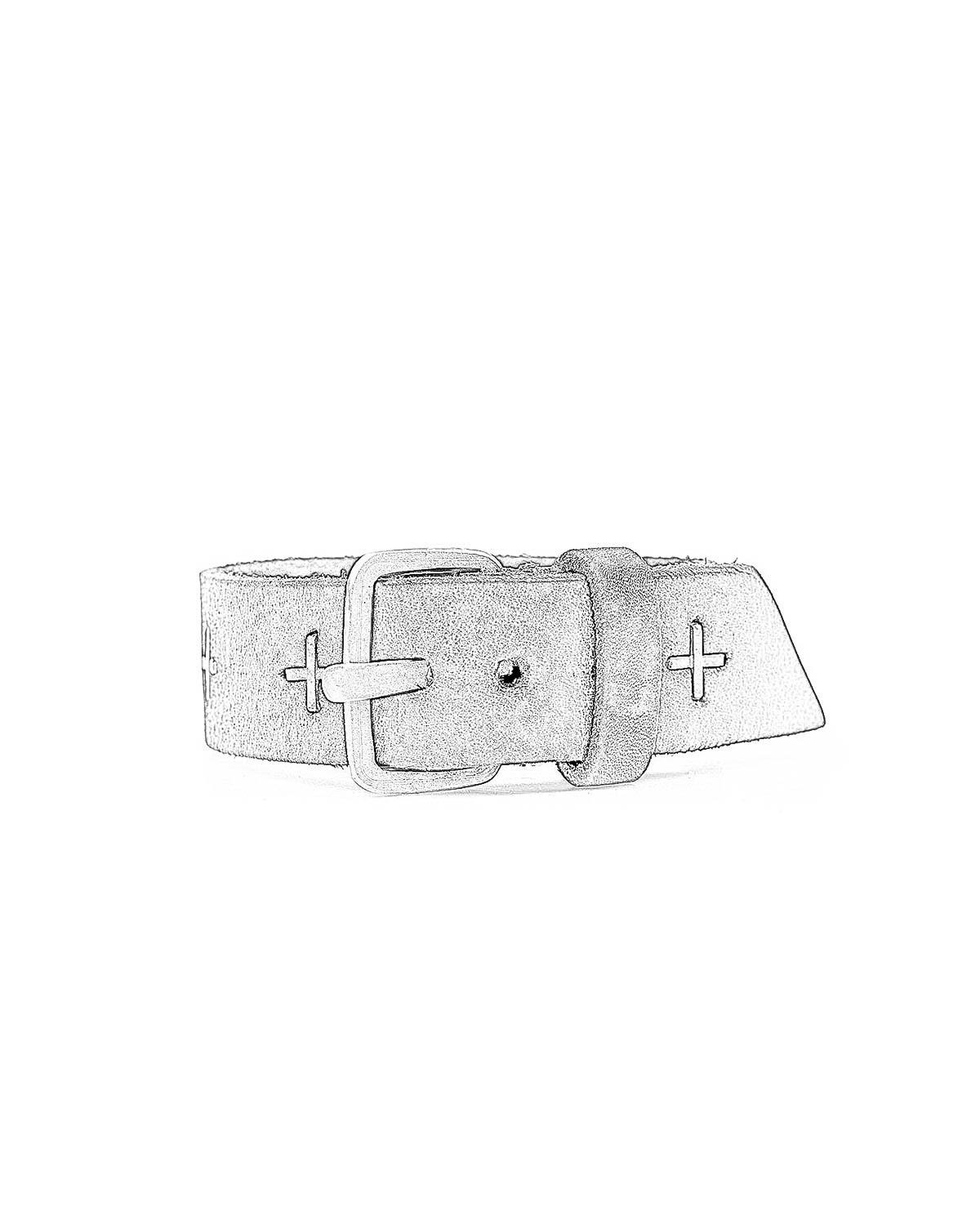 M.A macross Maurizio Amadei A F3E1 small silver cross wristband bracelet cow leather black hide m 1 M.A macross Maurizio Amadei A F3E1 small silver cross wristband bracelet cow leather black hide m 1