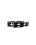 M.A macross Maurizio Amadei A F4B1 big silver cross skinny Wristband bracelet cow leather black hide m 2
