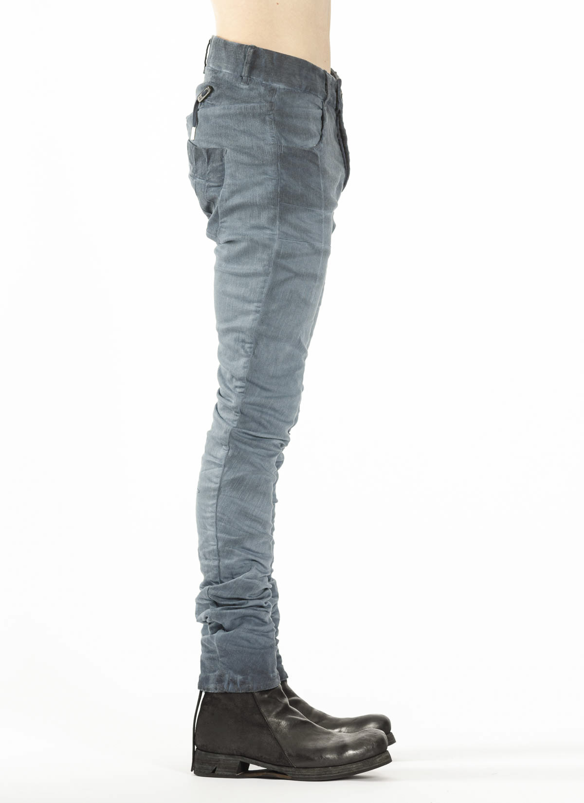 hide-m | Boris Bidjan Saberi P13TF men pants, faded synth blue