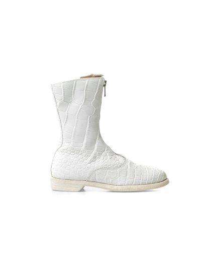 Guidi women front zip army boot damen schuh stiefel 310 crocodile leather white CO00T hide m 2