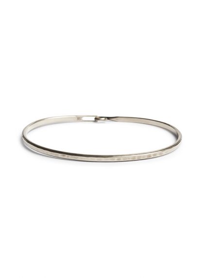 werkstatt munchen bracelet m2640 bangle hook stripe silver hide m 1