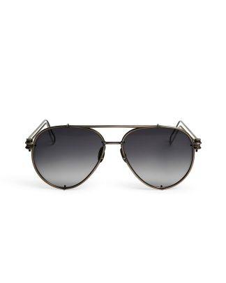 werkstatt munchen m0501 glasses 1 brille sunglasses sonnenbrille 925 sterling silver faded grey hide m 1