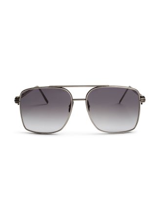 werkstatt munchen m0502 glasses 2 brille sunglasses sonnenbrille 925 sterling silver faded grey hide m 1
