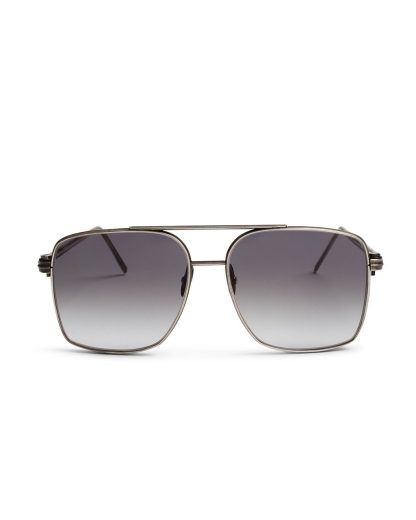 werkstatt munchen m0502 glasses 2 brille sunglasses sonnenbrille 925 sterling silver faded grey hide m 1