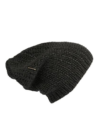 werkstatt munchen m8011 beanie muetze cap field trace cashmere anthracite hide m 1