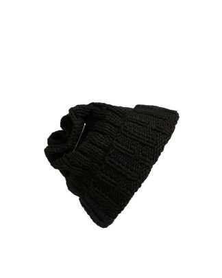 werkstatt munchen m8013 beanie muetze cap tube safety pin cashmere black hide m 1