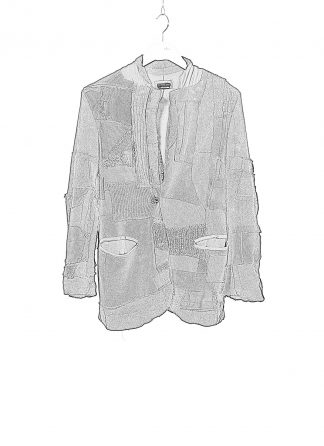 PROPOSITION CLOTHING CL 0166 Men Cardigan Jacket Herren Jacke knit wool black hide m 1