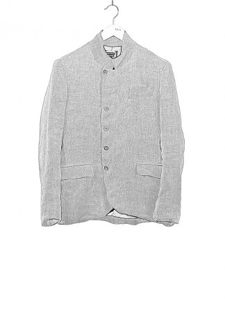 PROPOSITION CLOTHING Men 5 button jacket CL 0164 cotton linen grey hide m 1
