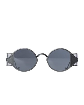 Rigards sun glasses brille eyewear sonnenbrille uma wang uw00010 stainless steel vintage black hide m 1