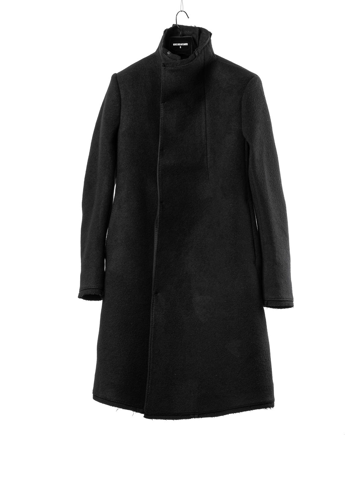 hide-m | Boris Bidjan Saberi Men COAT MID, black cashmere
