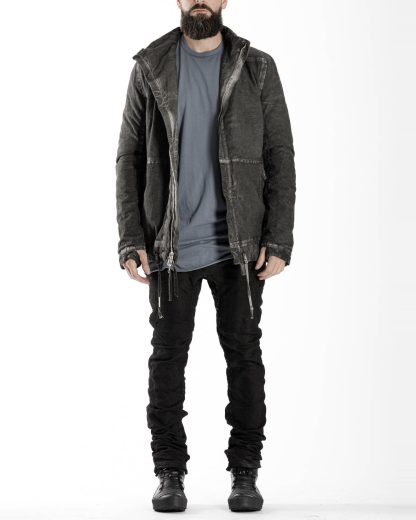 BORIS BIDJAN SABERI BBS men PADDED JACKET PADDEDJACKET1 reversible herren winter jacke F1506FW cotton dark grey hide m 4