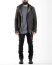 BORIS BIDJAN SABERI BBS men PADDED JACKET PADDEDJACKET1 reversible herren winter jacke F1506FW cotton dark grey hide m 4