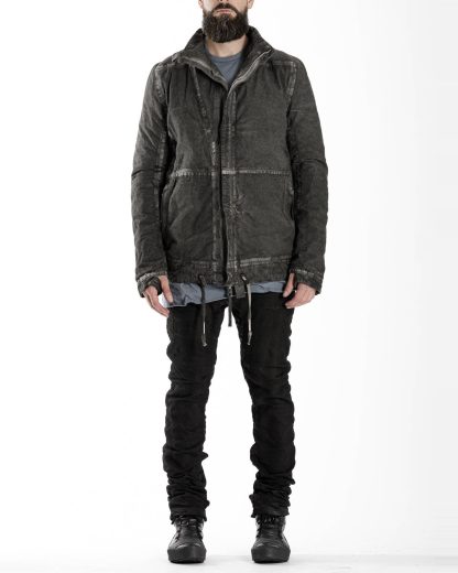 BORIS BIDJAN SABERI BBS men PADDED JACKET PADDEDJACKET1 reversible herren winter jacke F1506FW cotton dark grey hide m 5