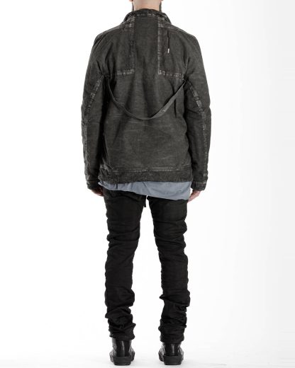 BORIS BIDJAN SABERI BBS men PADDED JACKET PADDEDJACKET1 reversible herren winter jacke F1506FW cotton dark grey hide m 7