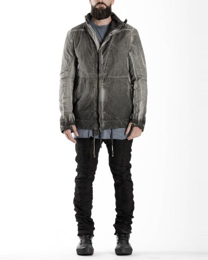 BORIS BIDJAN SABERI BBS men PADDED JACKET PADDEDJACKET1 reversible herren winter jacke F1506FW cotton dark grey hide m 9