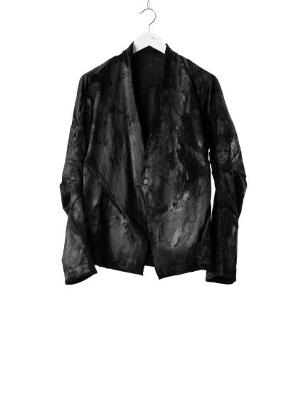 LEON EMANUEL BLANCK men distortion short blazer jacket latex coated DIS M SB 01 herren jacke baby cord black hide m 2