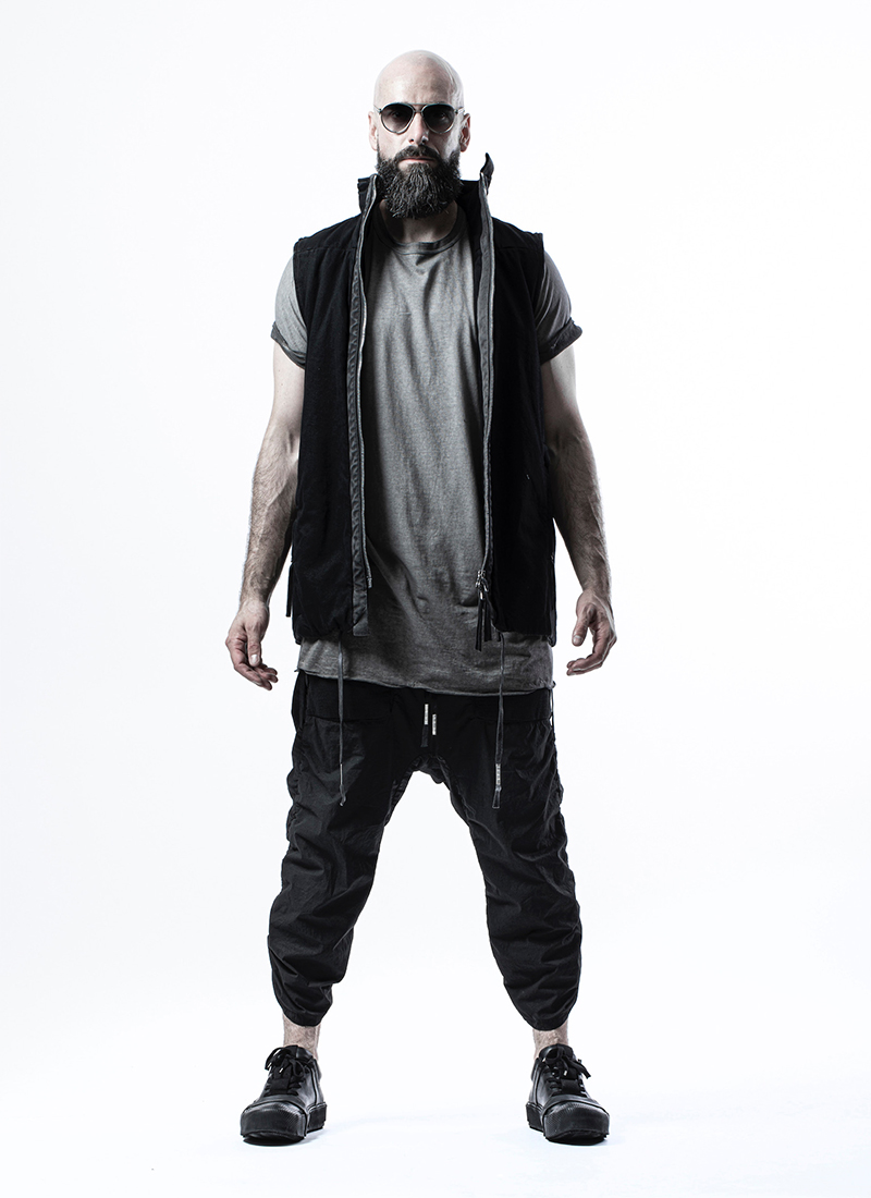 Boris Bidjan Saberi 11 - Men's Padded Bullet-Proof Style Vest Waistcoat - Black - Synthetic - Jackets
