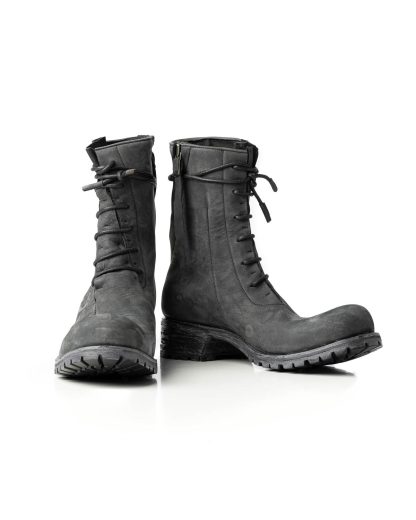 LEON EMANUEL BLANCK LEB Men Distortion Combat Work Boot Tractor Sole DIS M WB 01 Herren Stiefel Schuh horse leather grey hide m 3