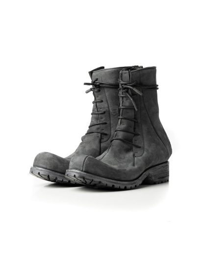 LEON EMANUEL BLANCK LEB Men Distortion Combat Work Boot Tractor Sole DIS M WB 01 Herren Stiefel Schuh horse leather grey hide m 5