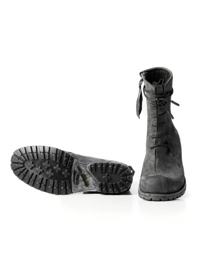 LEON EMANUEL BLANCK LEB Men Distortion Combat Work Boot Tractor Sole DIS M WB 01 Herren Stiefel Schuh horse leather grey hide m 6