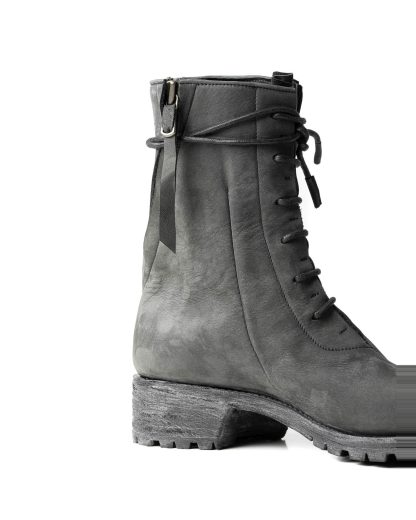 LEON EMANUEL BLANCK LEB Men Distortion Combat Work Boot Tractor Sole DIS M WB 01 Herren Stiefel Schuh horse leather grey hide m 8