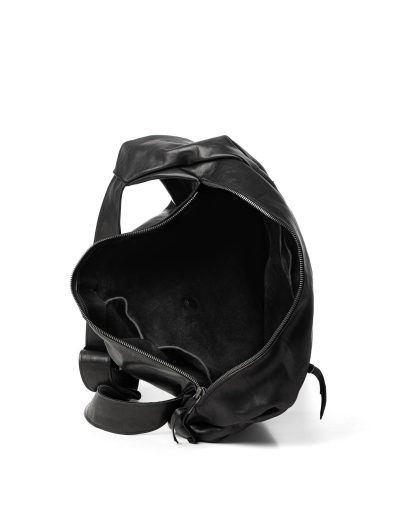 LEON EMANUEL BLANCK distortion dealer bag tasche DIS DB 01 XL horse full grain leather black hide m 5