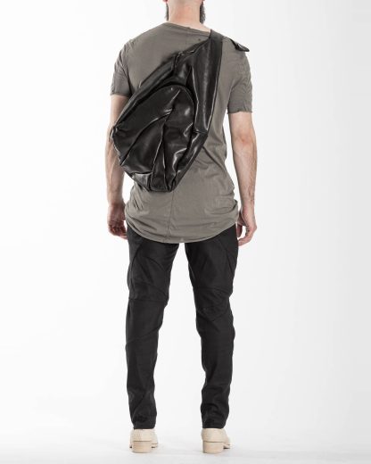 LEON EMANUEL BLANCK distortion dealer bag tasche DIS DB 01 XL horse full grain leather black hide m 7