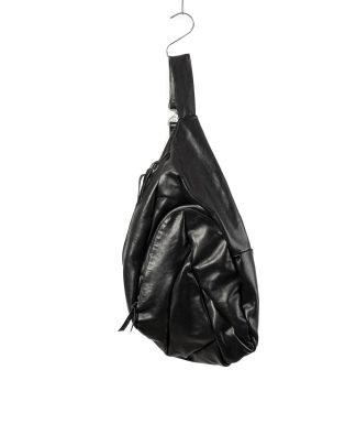 LEON EMANUEL BLANCK distortion dealer bag tasche DIS DB 01 XL horse leather black hide m 2