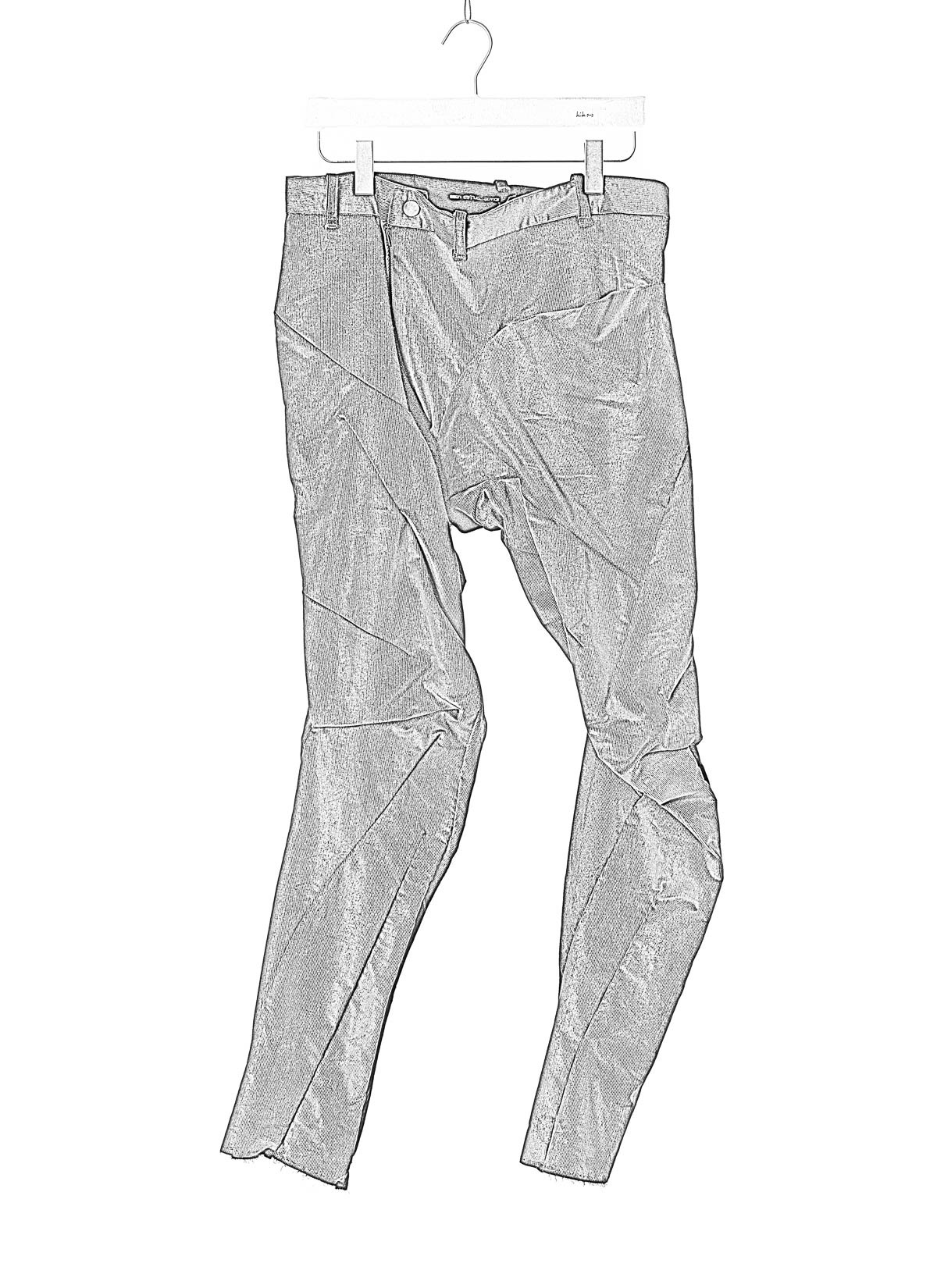 hide-m | LEON EMANUEL BLANCK Distortion Fitted Pants, black cord