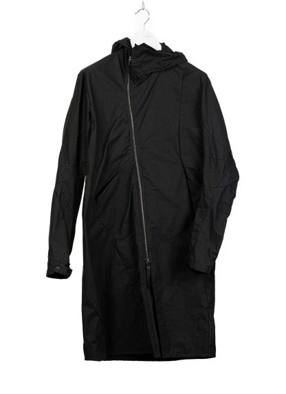 LEON EMANUEL BLANCK men distortion over under coat DIS M OUC 01 herren jacke jacket mantel waxed cotton black hide m 2