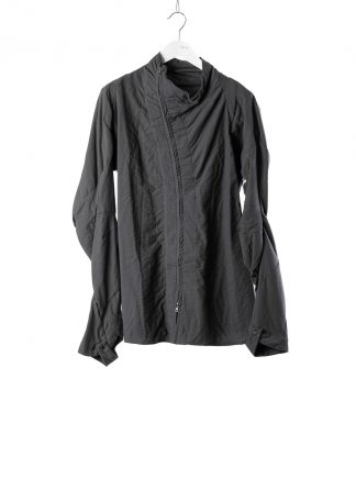 LEON EMANUEL BLANCK men distortion zipped dress shirt DIS M DS 01 herren hemd stretch cotton black hide m 2