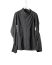 LEON EMANUEL BLANCK men distortion zipped dress shirt DIS M DS 01 herren hemd stretch cotton black hide m 2