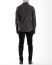 LEON EMANUEL BLANCK men distortion zipped dress shirt DIS M DS 01 herren hemd stretch cotton black hide m 7