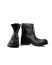 M.A Macross Maurizio Amadei S1D2ZZ VA1.5 Men Front Back Zip Short Boot Shoe Herren Schuh Stiefel vachetta cow leather black hide m 2