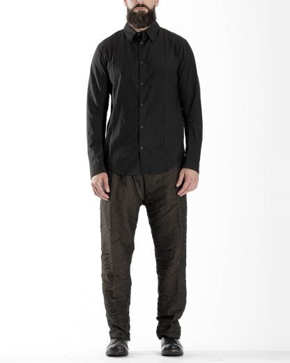 TAICHI MURAKAMI Men Inside Shirt Herren Hemd cotton black hide m 3