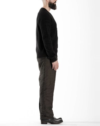 TAICHI MURAKAMI Men Pocket Sweater herren pulli knitted cashmere black hide m 4