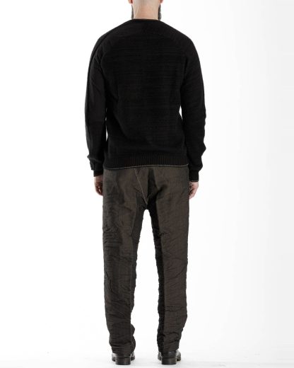 TAICHI MURAKAMI Men Pocket Sweater herren pulli knitted cashmere black hide m 5
