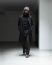 TAICHI MURAKAMI pilot cap chapka muetze horse kangaroo leather grey black cashmere hide m 4