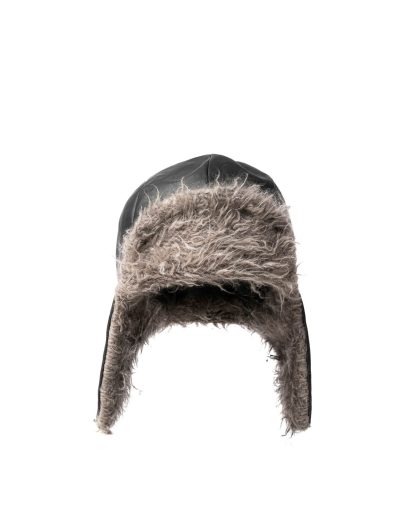 TAICHI MURAKAMI pilot cap chapka muetze horse leather black cashmere hide m 4
